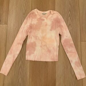 Dippin' Daisy's Peach Tie-Dye Long Sleeve Top